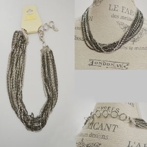 Amrita Singh Necklace Multi Chain Goddess Silver